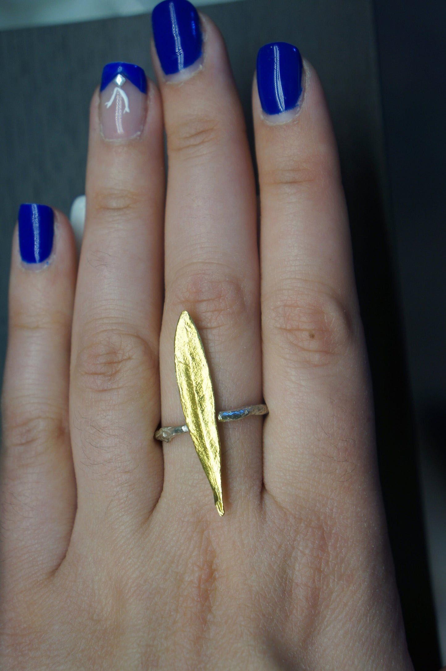 Sterling Silver Ring, Olive Leaf Ring, Gold Olive Rings, Adjustable Rings, Nature Ring, Rings For Women, Gift for Wife, Statement Rings