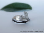 Gold & Silver Rose Leaf Ring, Gold-Plated Sterling Silver Jewelry, Gold Branch Band, Birthday Gift for Her, Handmade Jewelry for Women