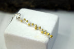 Sterling Silver Botanical Earrings - Real Twig with Gold Detail