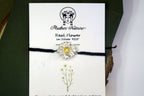 Chamomile Flower Bracelet: Handmade Macrame Jewelry (Sterling Silver)