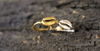 Silver Coffee Ring, Gold-Plated Sterling Silver Jewelry, Coffee Bean Ring, Gift for Her, Birthday Gift for Women, Handmade Jewelry
