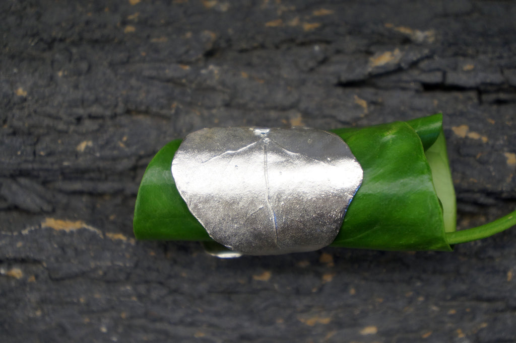 Ivy Leaf Ring – Handmade Sterling Silver Adjustable Silver Ring With Tarnish Resistant Finish