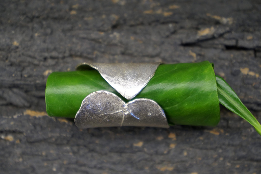 Nature-Inspired Ivy Ring, Sterling Silver, Adjustable (Handmade Detail)