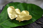 Ivy Leaf Earrings: Real Preserved Leaves - Gold-Plated Brass Studs