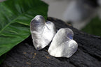 Ivy Leaf Earrings: Sterling Silver with 14k Gold Plating
