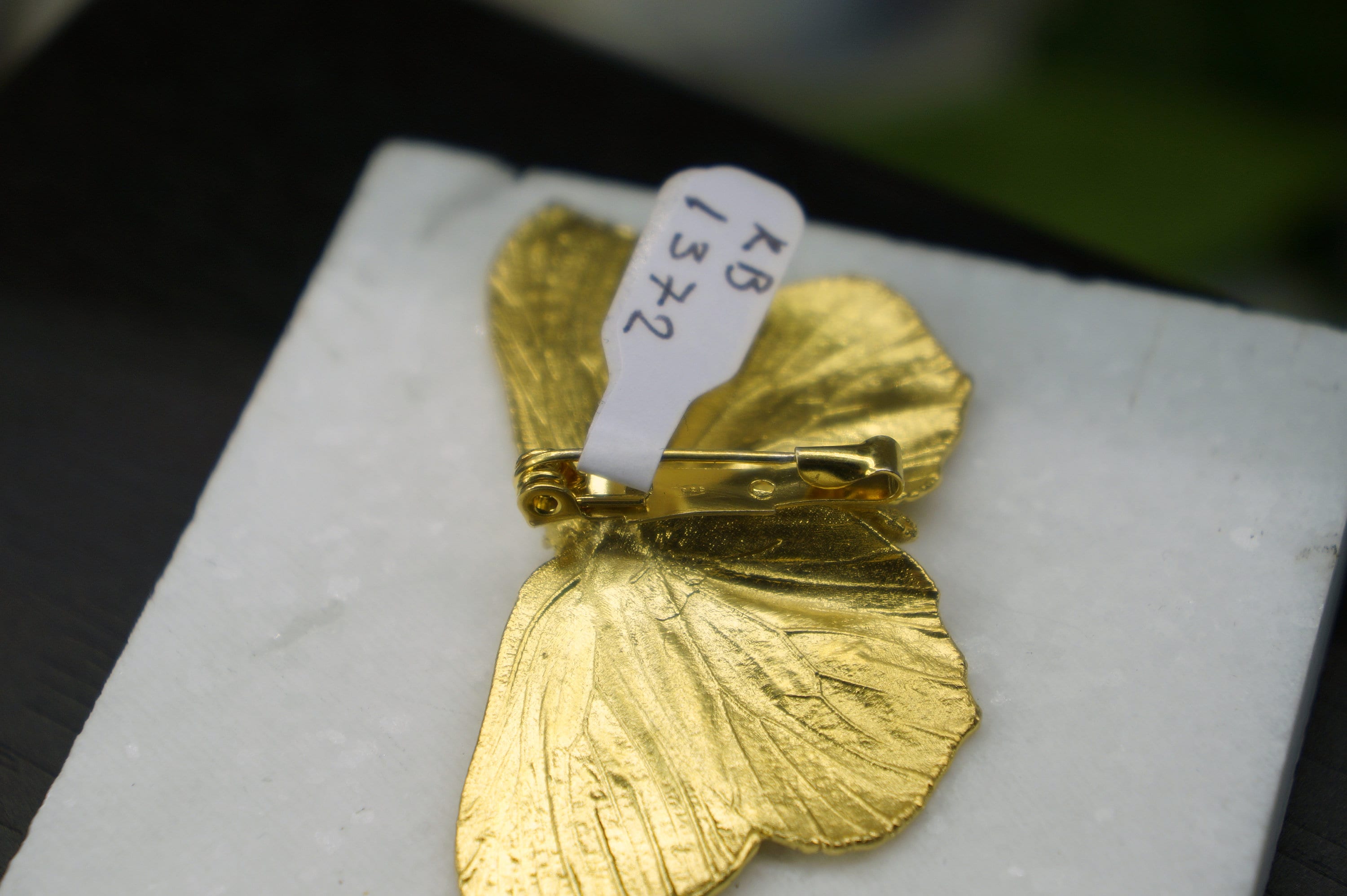 Gold Butterfly Pin, Gold-Plated Sterling Silver Jewelry, Gold Brooch, Gift for Her, Birthday Gift for Women, Handmade Jewelry