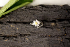 Silver Branch Ring, Sterling Silver Jewelry, Chamomile Flower Band, Gift for Her, Birthday Gift for Women, Handmade Jewelry