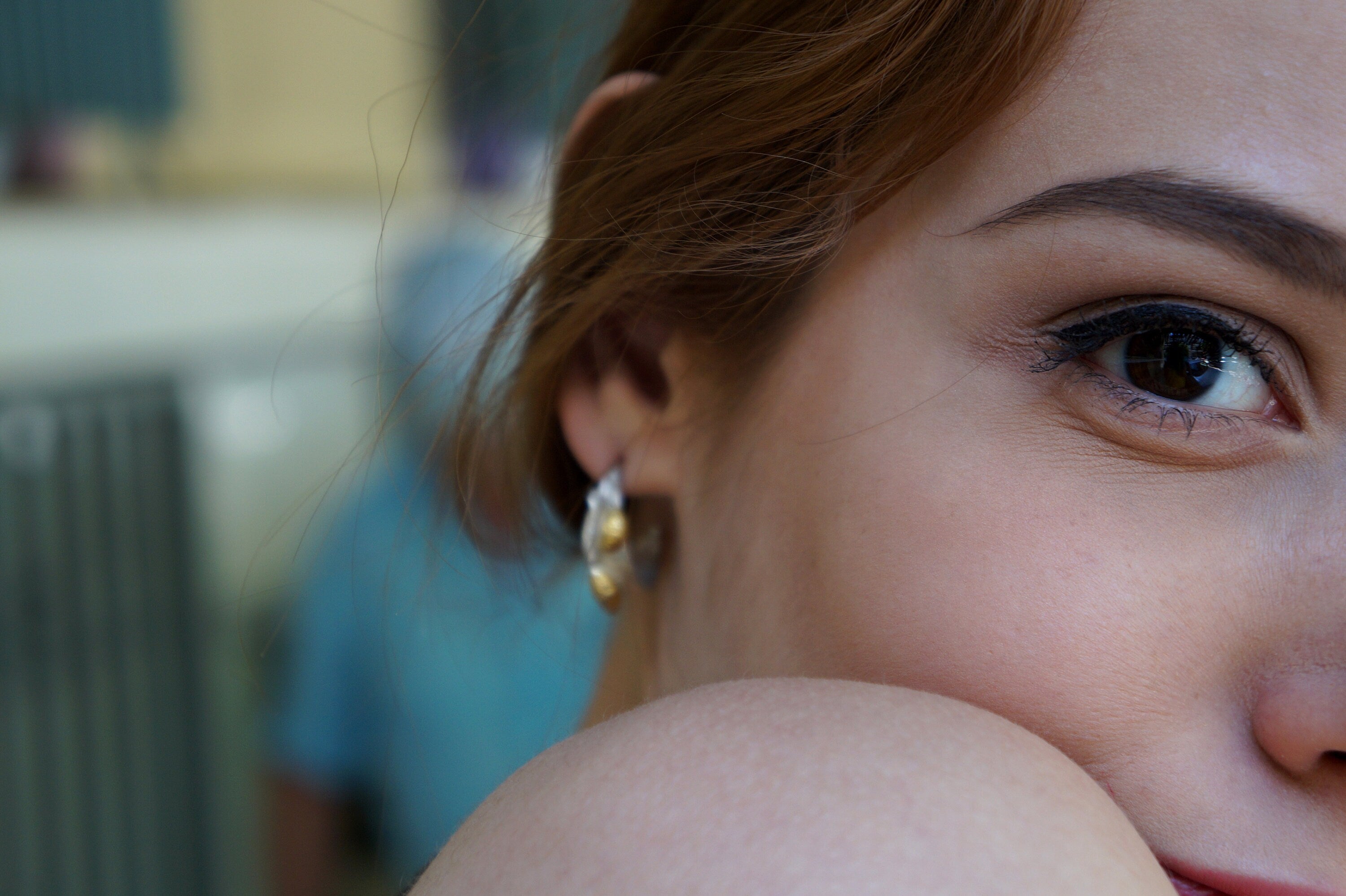 Small Hoop Earrings – Handmade Silver Olive Leaf Botanical Jewelry Mini Hoops