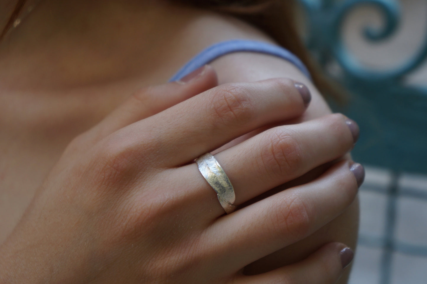 Minimalist Handmade Nature Jewelry. ring Real Olive Leaf Ring on sterling silver 925.