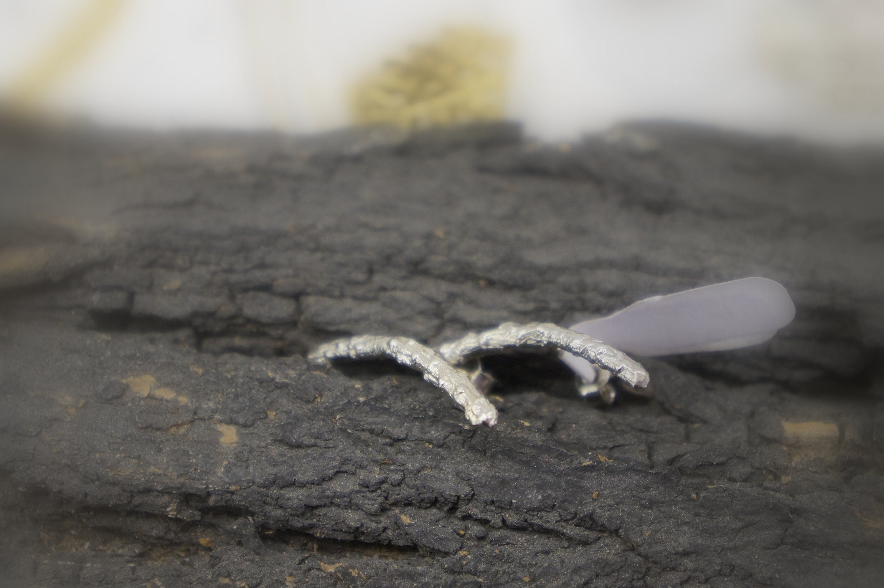 Nature-Inspired Silver Ear Crawlers, Pine Branch Detail (Unisex)