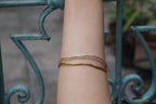 Pine Branch Cuff Bracelet: Sterling Silver Two-Tone - Adjustable Fit