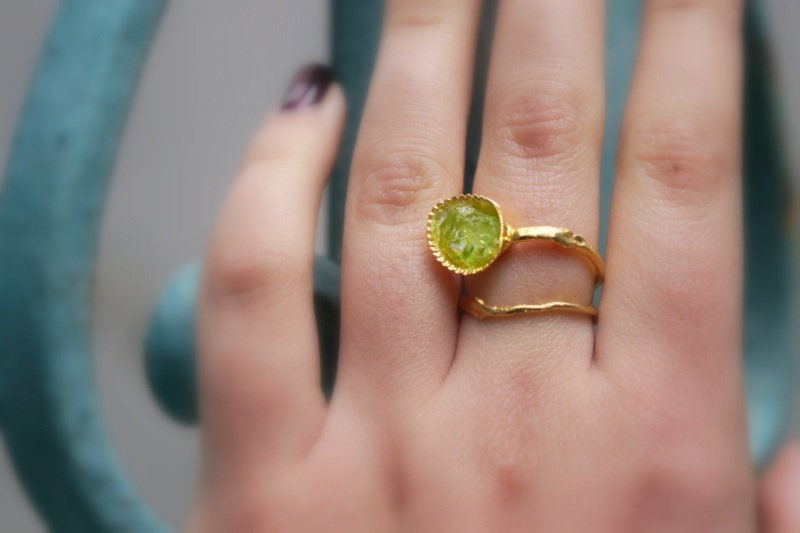 Sterling Silver Ring | Handmade Green Murano Glass & Sea Shell Nature Inspired Jewelry