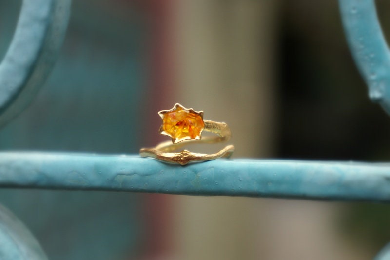 Nature Jewelry Ring, Sterling Silver, Birth Flower Design (Adjustable Sizes)