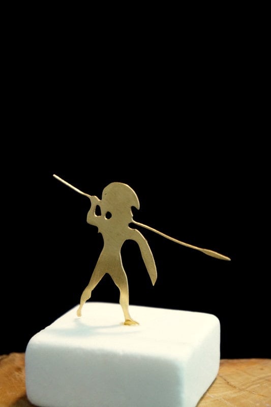 Home decor Gladiator Figurines Small Statue, Ancient Greek Abstract Minimalist Art Sculpture, Modern Art Gift Home Gift Art