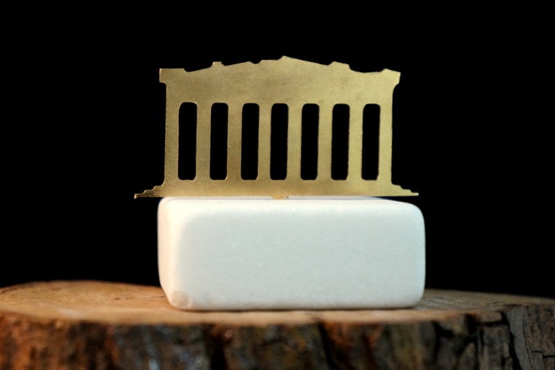 Home decor Home Gift Art Minimal statue of Parthenon, Anciend Greece home decor.Mens gift  gift for her