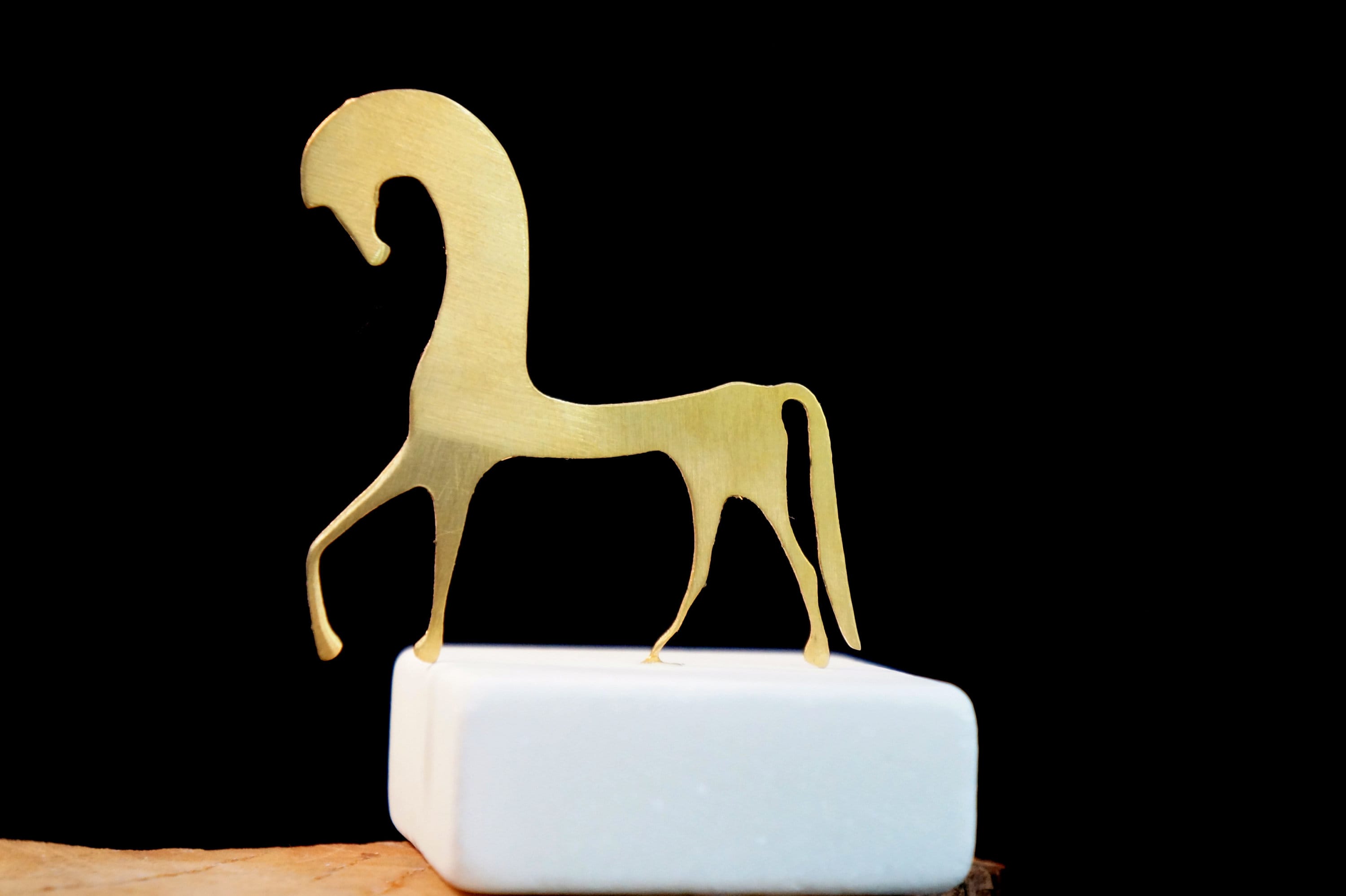 Thanksgiving Favors, Bronze Horse Statue, Horse lover Gift, Greek Mythology Inspired Horse, Minimalist Animal Art - Metal Art Decor