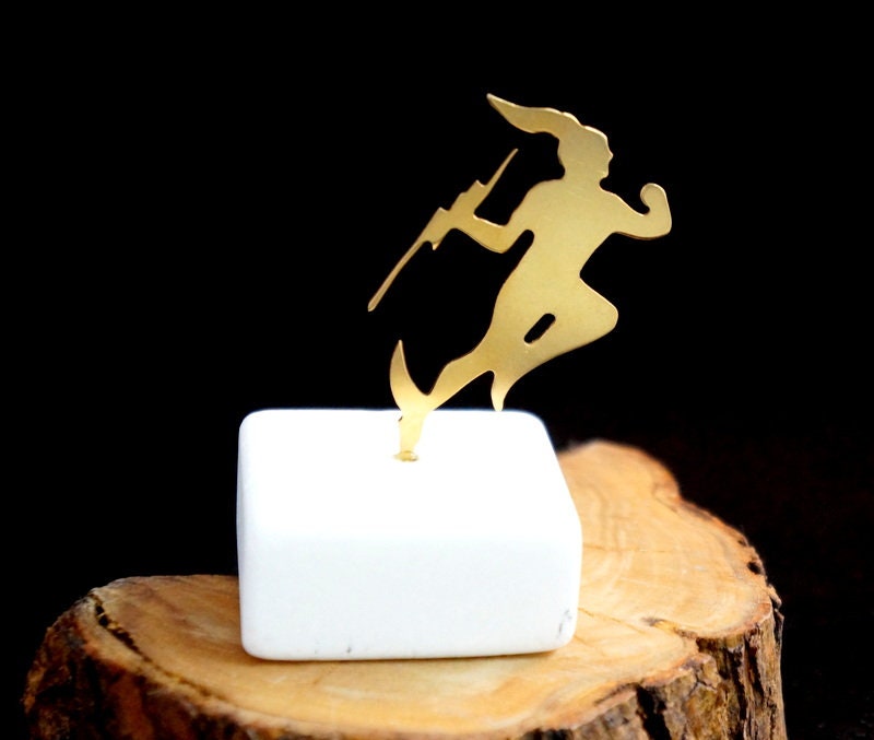 Greek God Hermes Statue - Marble and Bronze Mini Figurine Art for Home Decor