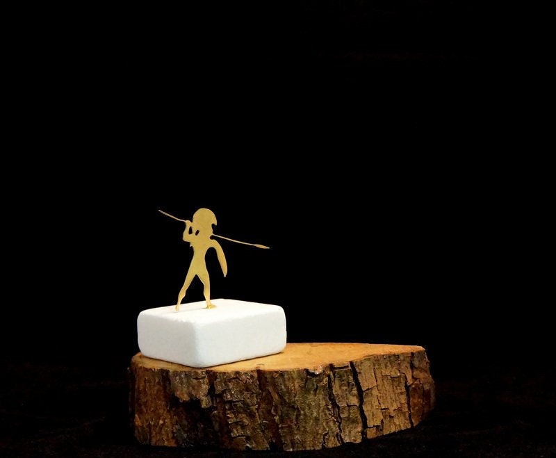 Home decor Gladiator Figurines Small Statue, Ancient Greek Abstract Minimalist Art Sculpture, Modern Art Gift Home Gift Art