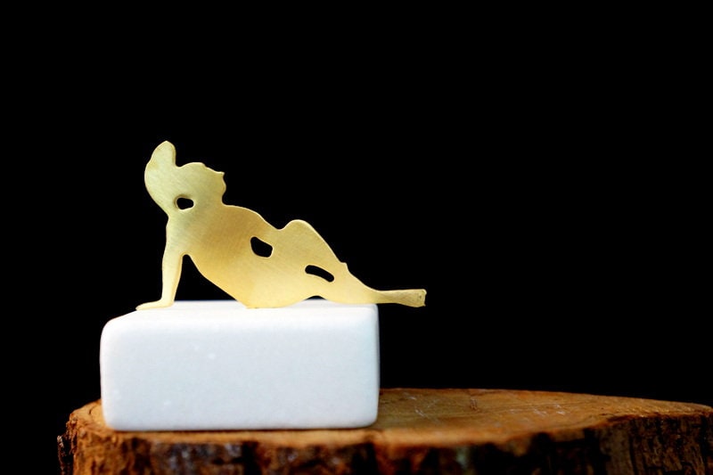 Home Gift Art Small statue,Achilea gold minimal statue on marble,Ancient Greek themed Decorative Piece,Gift for Office desk,Perfect History
