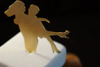 Home decor Romantic Couple Lovers minimal Marble Statue with 14k Gold plated Bronze,Anniversary Gift for Her or HimBy Mother Nature