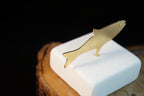 Thanksgiving Favors, Fish paperweight - modern design, Minimal Fish Statue,  Ocean and sea decor for office and homebirth flower jewelry