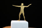 Home Gift Art Zeus Statue, Minimalist God of Thunder, small statue Metal Art Sculpture & Museum Art, Greek Mythology Inspired
