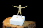 Home Gift Art Zeus Statue, Minimalist God of Thunder, small statue Metal Art Sculpture & Museum Art, Greek Mythology Inspired