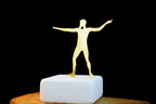 Home Gift Art Zeus Statue, Minimalist God of Thunder, small statue Metal Art Sculpture & Museum Art, Greek Mythology Inspired