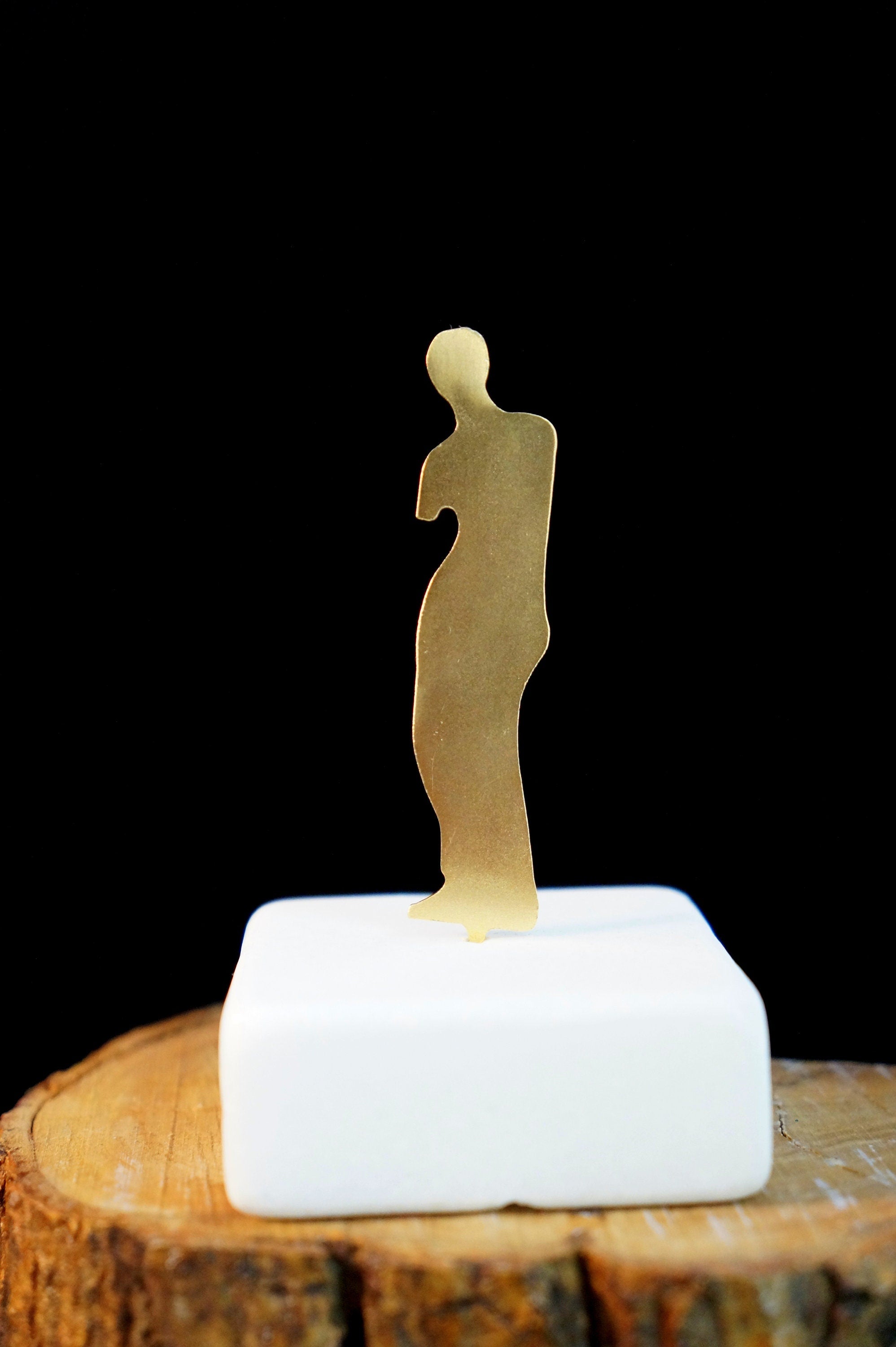 Venus de Milo Statue – Gold Plated Bronze Greek Goddess Sculpture with Thasos Marble Base