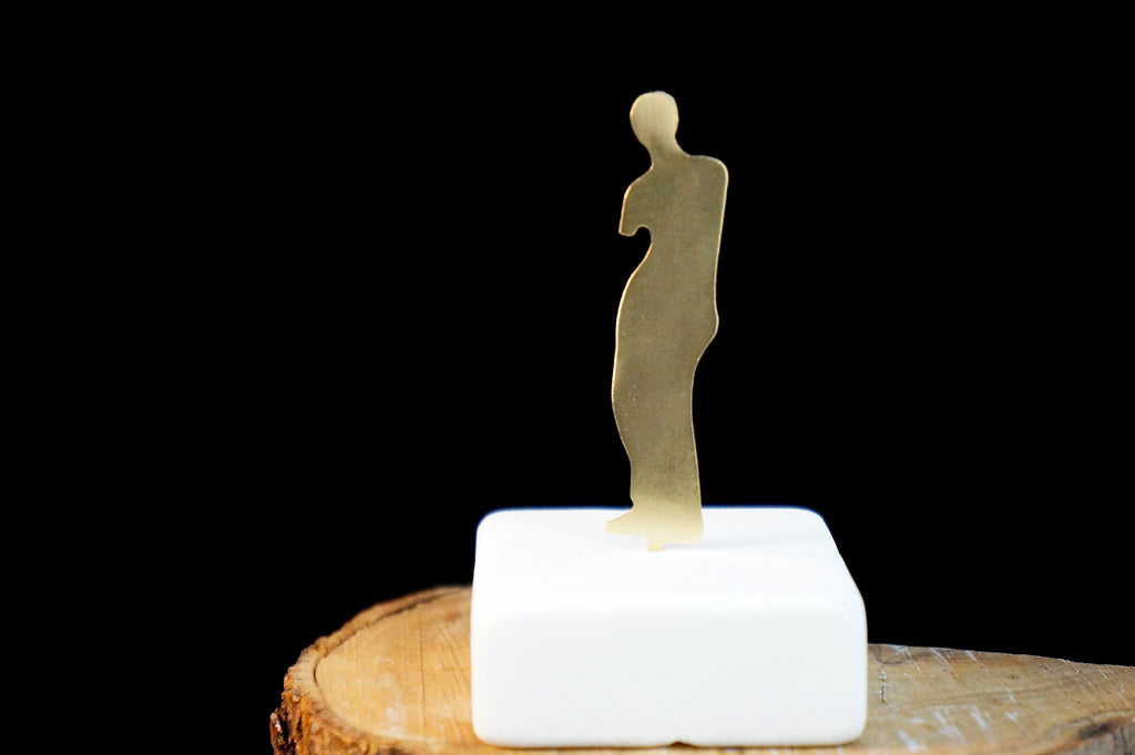 Venus de Milo Statue – Gold Plated Bronze Greek Goddess Sculpture with Thasos Marble Base