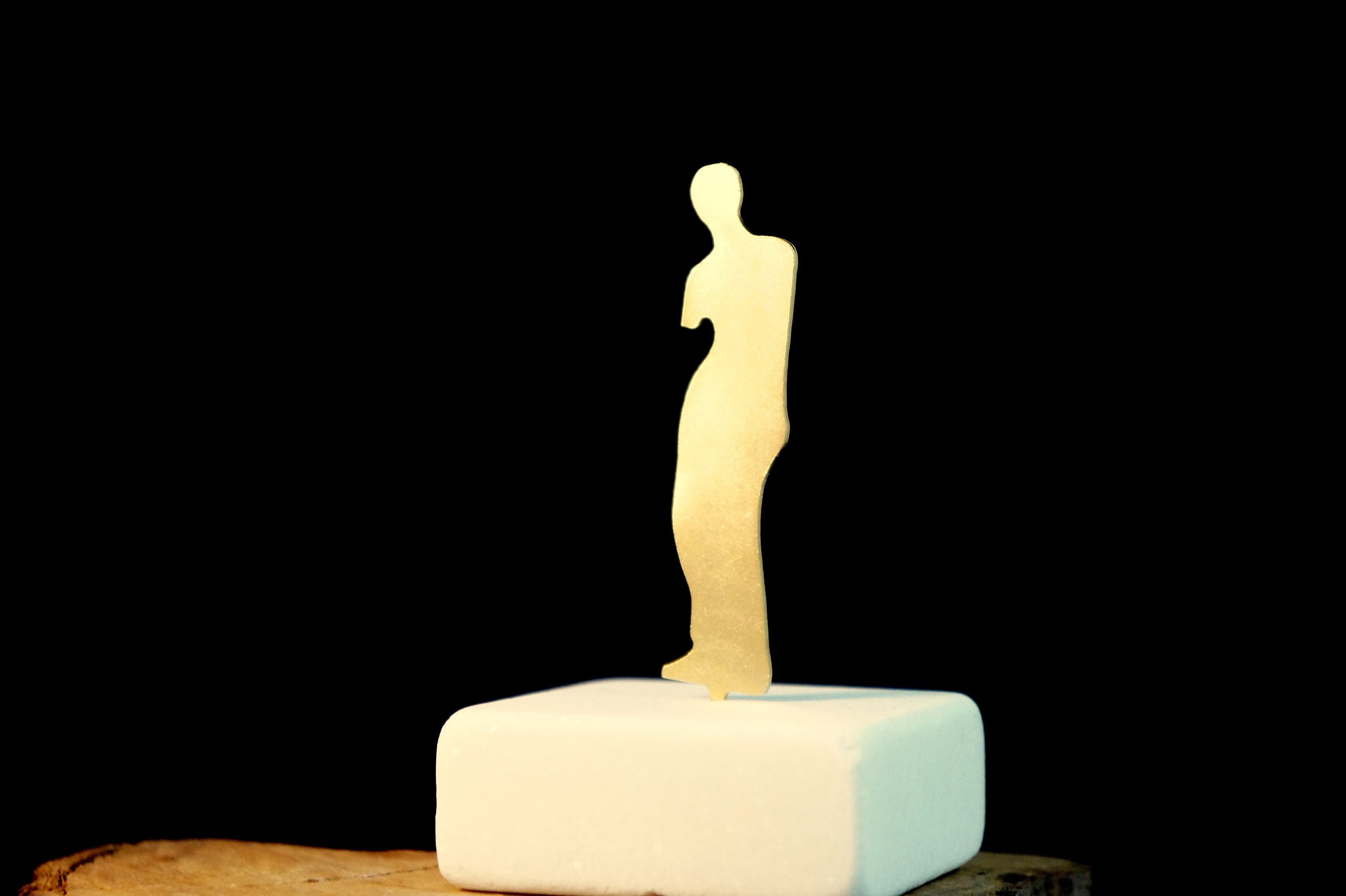 Venus de Milo Statue – Gold Plated Bronze Greek Goddess Sculpture with Thasos Marble Base