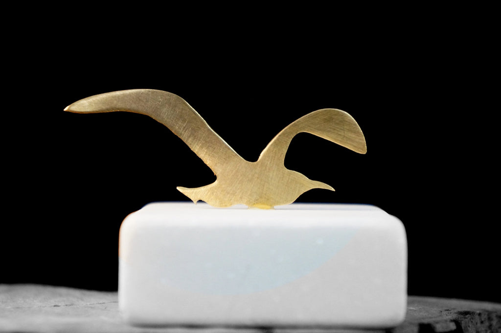 Home decor Modern art small statue sculptures. Minimalist Sea gull Figurine. Symbol of purpose and opportunity  gift for her