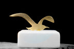 Home decor Modern art small statue sculptures. Minimalist Sea gull Figurine. Symbol of purpose and opportunity  gift for her