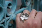 Leaf Ring: Nature Inspired Jewelry (Adjustable, Silver or Gold Plated)