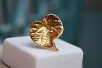 Nature Inspired Bell Flower Ring, Gold Plated Silver (Adjustable Size)