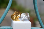 Real Bellflower Ring, Handmade Nature Jewelry, Organic Nature Band, Gift for Love, Gold or Sterling Silver 925