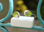 Green Murano Glass Bracelet: Sterling Silver, Adjustable Cuff
