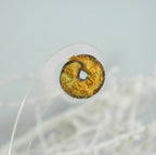 Leaf Stud Earrings: Real Plant Detail - Gold & Black Rhodium