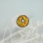 Leaf Stud Earrings: Real Plant Detail - Gold & Black Rhodium