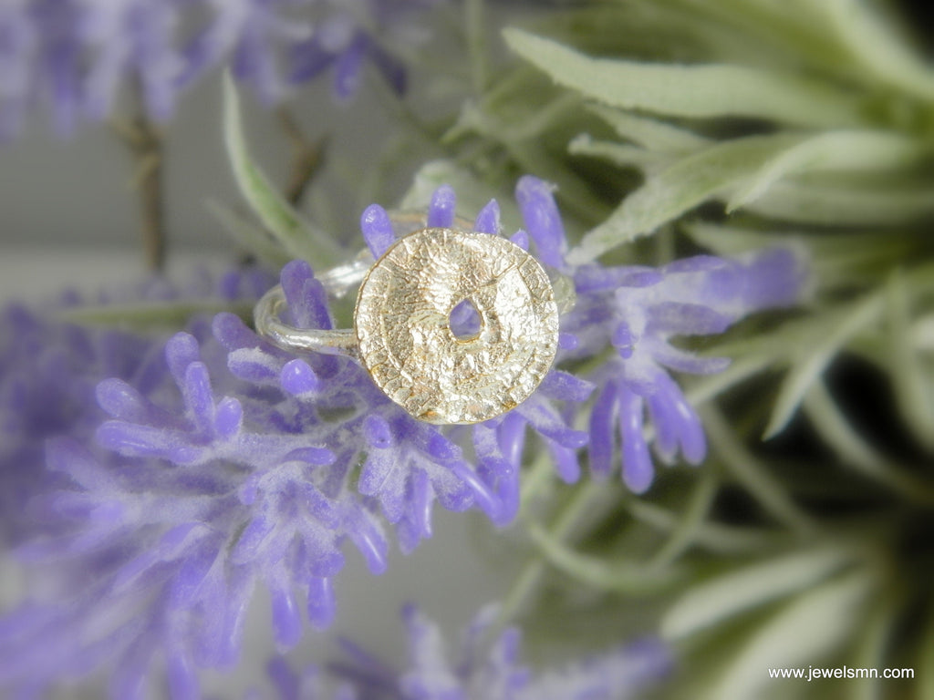 Silver Twig and Leaf Ring: Handmade Nature Jewelry (Adjustable Sizes)