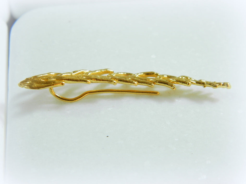 Araucaria Leaf Earrings: Nature Lover Jewelry (Silver or Gold)