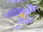 Twig Leaf Ring, Adjustable Sterling Silver with Gold Plating, Nature-Inspired Jewelry Gift