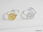 Silver Twig and Leaf Ring: Handmade Nature Jewelry (Adjustable Sizes)