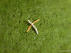 Twig Earrings: Minimalist Nature Jewelry (Recycled Silver Studs)
