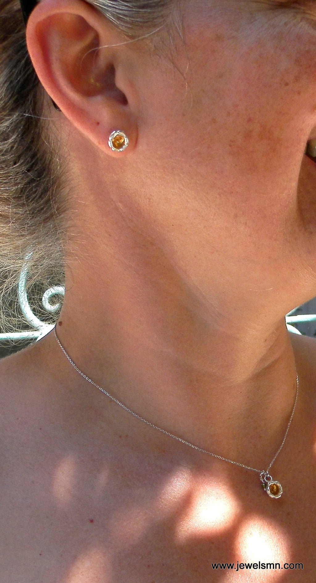 Minimalist Lily of the Valley Earrings - Dainty Sterling Silver Studs