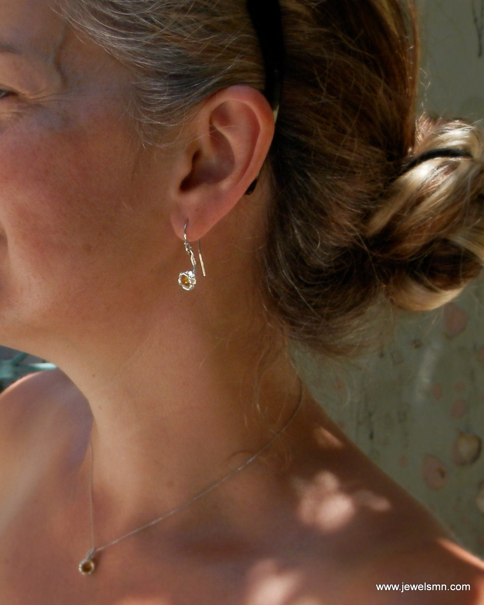 Floral Drop Earrings: Real Lily of the Valley in Silver (Lightweight, Handmade)