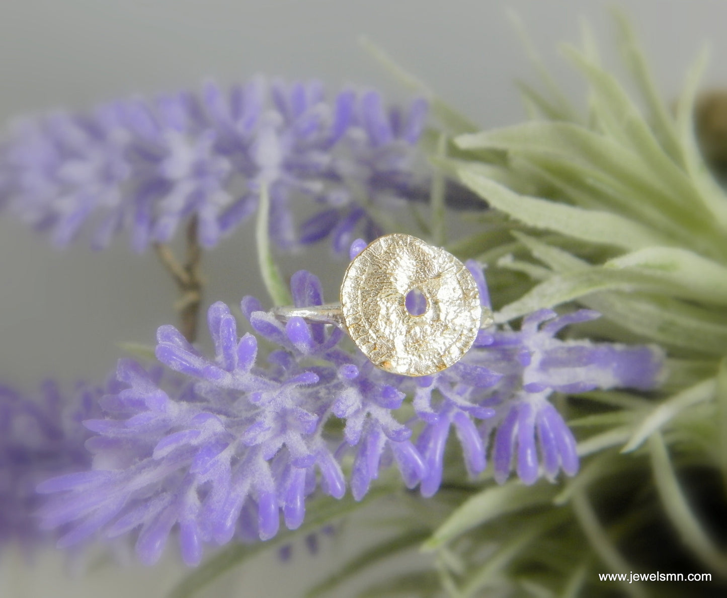 Nature ring Silver leaf ring spiral ring disc and branch ring in Sterling Silver 925. by Mother nature Jewelry