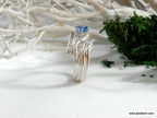 Branch Ring: Sterling Silver Nature Design - Lab Diamond Accent