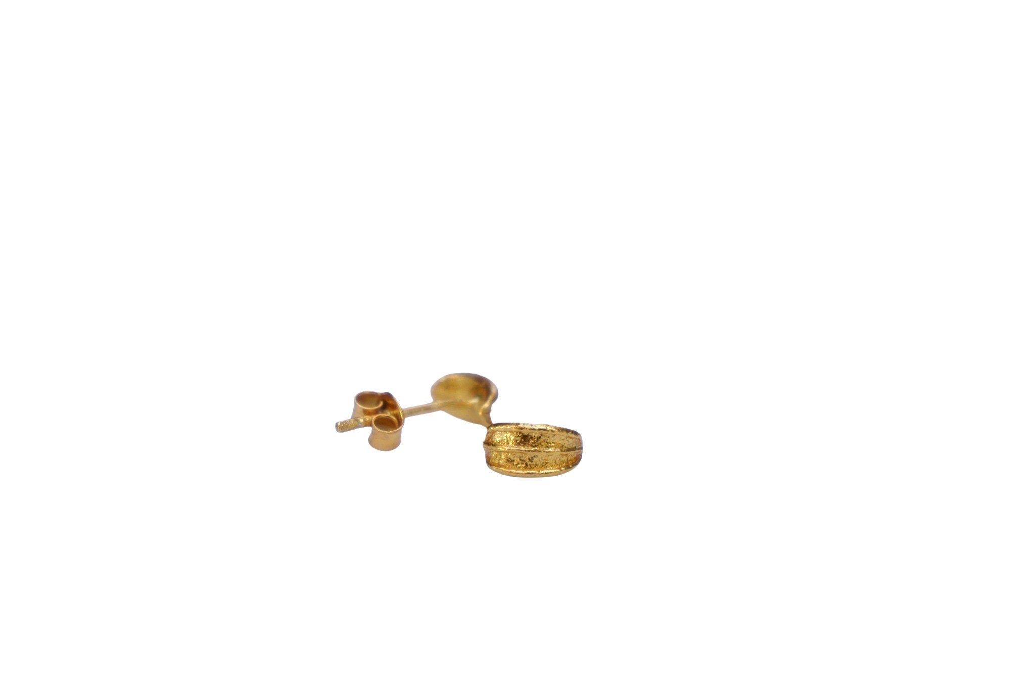 Solid Gold Stud Earrings – Tiny Olive Leaf Mini Earrings | Handmade Gift Boxed