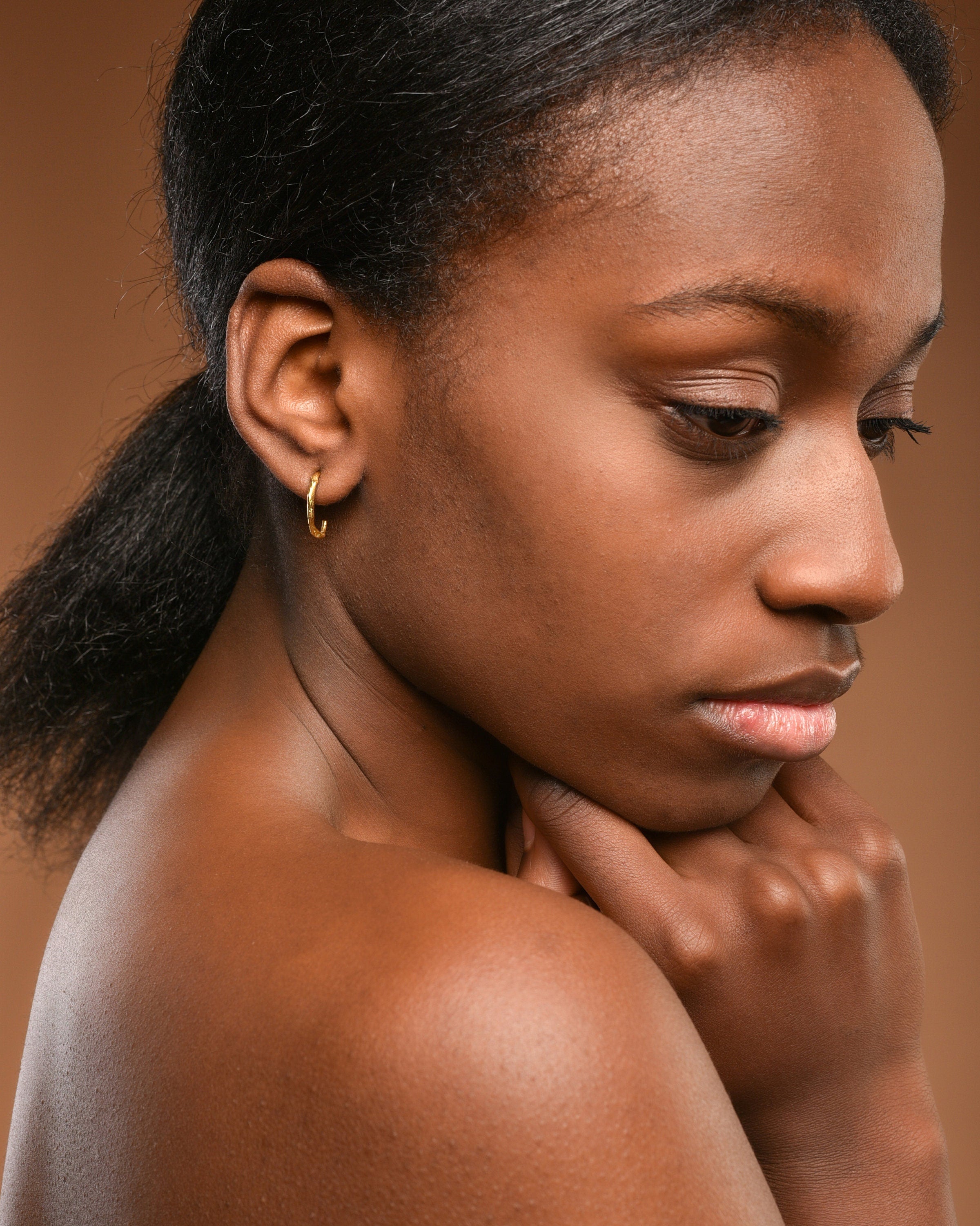 Silver Hoop Earrings Small - Olive Twig Minimalist Handmade Gift For Her